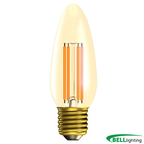 3.3W LED Vintage Candle Dimmable - ES, Amber, 2000K