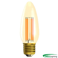 3.3W LED Vintage Candle - ES, Amber, 2000K, BEL60810, light bulb, 