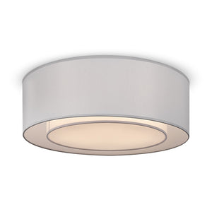 Bergamo Flush White Ceiling Light