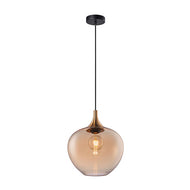 Berkley Large Glass Pendant (Amber Glass), LHCLPF2522/1AMB, ceiling light,