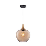 Berkley Small Pendant (Amber Glass), LHCLPF2522/1SAMB, pendant ceiling light,
