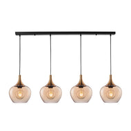 Berkley 4L Glass Pendant (Amber Glass), LHCLPF2522/4AMB, ceiling light, 
