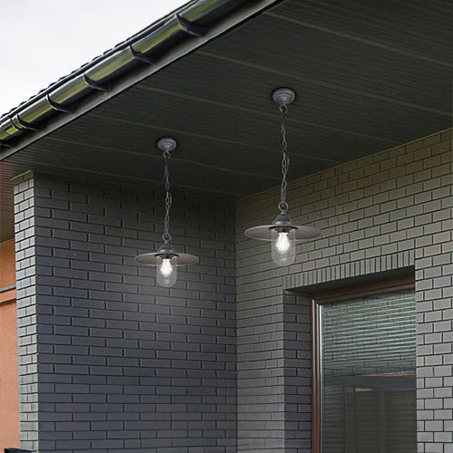 Brenta Outdoor Pendant Anthracite In Use