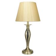 Bybliss Table Lamp Antique Brass complete with BYB1135 Gold Shade, LHDARBYB4075, table lamp, 