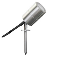CANEFINCH GU10 Spike Light IP65 Brushed Chrome, LEDRCFGUSS-13, garden spike light,