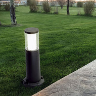 Carlo 400 GU10 LED 3.5W Black Clear Bollard, LHECIFMDR1574U1LAX, outdoor bollard,
