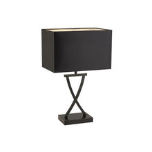 Load image into Gallery viewer, Club Table Lamp - Chrome Base &amp; Fabric Shade
