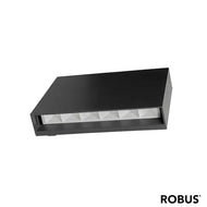 Courtera 2x6W Black LED Up/Down Wall Light, LEDRCT20630-04, outdoor wall light,