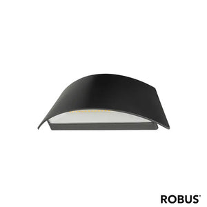 CURVERA 2x3W LED Up/Down Wall Light Double Black