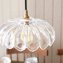 Load image into Gallery viewer, Camellia Easyfit Pendant above kitchen table, LHEND118776, Glass Shade, Pendant Ceiling Light Shade, 

