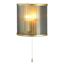 Load image into Gallery viewer, Carter 1 Light Painted Gold Carter Ribbon Glass Wall Light, LHCLWB5018/1GLD, wall light,
