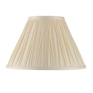 Chatsworth 12 Inch Ivory Silk Box Pleated Shade, LHEND94352, lamp shade,