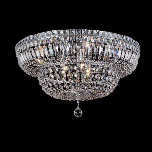 Chrome 6 Light Semi-Flush Ceiling Light