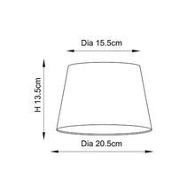 Load image into Gallery viewer, Cici 8 Inch - Ivory Dimensions
