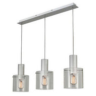 Clear Vintage 3L Glass Pendant, LHCLPF1607/3CLR, ceiling light, 