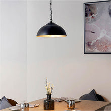 Load image into Gallery viewer, Colman Pendant Black + Gold In Use
