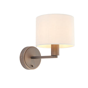 Daley 1lt Wall Light Dark A/Bronze