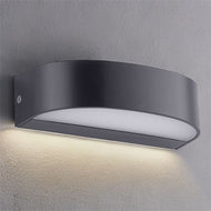 Dark Grey Polycarbonate Corrosion Proof LED Outdoor Wall Light, LHCLEL1705/DKGREY, outdoor wall light, 