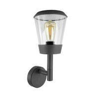 Eden Circular 15W IP54 Wall Lantern, LHOV209127GY, outdoor wall light,