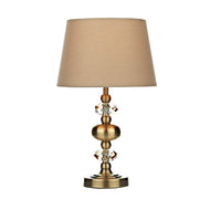 LHDAREDI4175, Edith Touch Table Lamp Antique Brass complete with Shade, touch table lamp, 