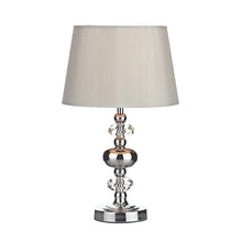 Load image into Gallery viewer, Edith Touch Table Lamp Polished Chrome with Shade
