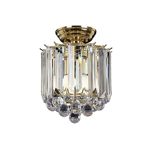 Fargo 2X60W Brass Flush Pendant