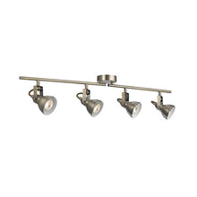 Load image into Gallery viewer, Focus Antique Brass 4 Light Ceiling Spotlight With Adjustable Bar
