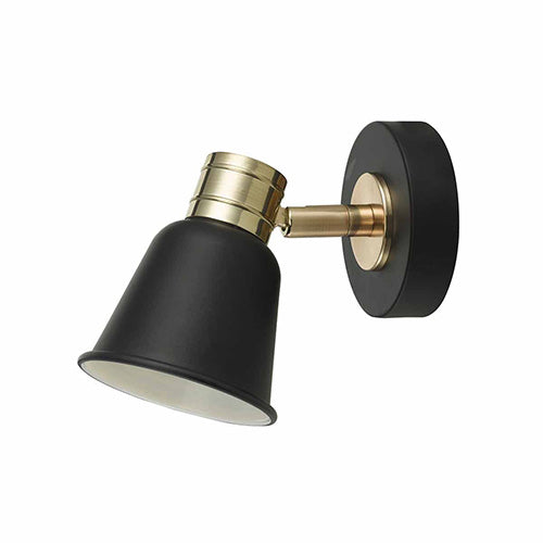 Fry Single Wall Spotlight Black & Rose Gold