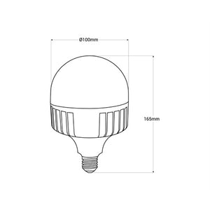 Fumagalli 30W 3325LM E27 LED High Power Bulb Dimensions