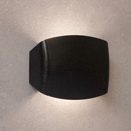 Fumagalli Abram 150 Black Up/Down 4W R7S LED 4K installed on outdoor wall close up, LHECIFMAB1000J1LA, Outdoor wall light,