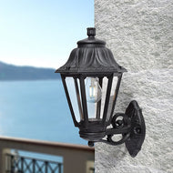 Anna Bisso E27 Lantern Wall Mount In Use, LHECIFME22131000, outdoor wall light,
