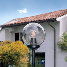 Load image into Gallery viewer, Fumagalli Globe 250 Clear Lantern E27 Black in Garden
