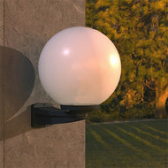 Nardo G250 Globe E27 Black Wall Mount, LHECIFMG26240E27AY, outdoor wall light,