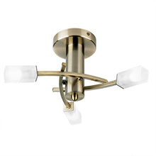 Load image into Gallery viewer, Havana 3lt Semi-Flush Antique Brass
