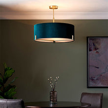 Load image into Gallery viewer, Hayfield 3 Light Pendant In Use
