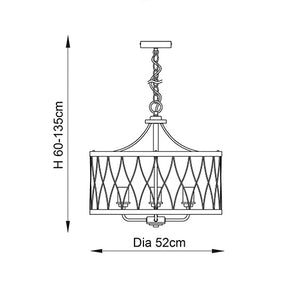 Heston 5lt Pendant Dimensions