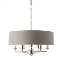 Load image into Gallery viewer, Highclere 6 Light Charcoal Shade Bright Nickel
