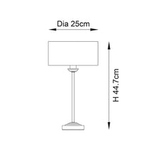 Load image into Gallery viewer, Highclere Table Lamp Antique Brass/White Shade
