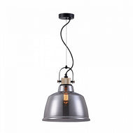 Irving Chrome Black Glass Pendant, LHMAYT163PL-01C, ceiling light,