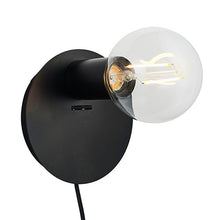 Load image into Gallery viewer, Joshua 1 Light Wall Light Black With USB 
