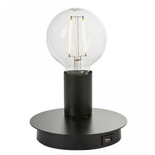 Load image into Gallery viewer, Joshua 1 Light Table Light Black With USB
