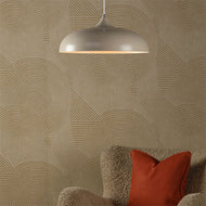 Kaelan Pendant Taupe above chair, LHDARKAE0129, ceiling light,