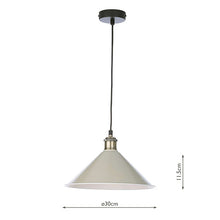 Load image into Gallery viewer, Kinsley Metal Shade 30cm Cashmere/Taupe
