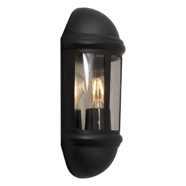Latina LED PIR Half Lantern Black