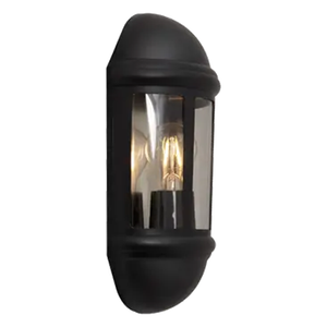 Latina E27 Half Lantern Photocell Black