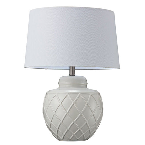 Light Grey Ceramic Table Lamp