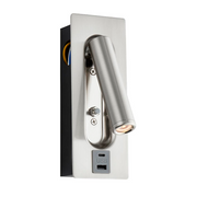 Lumos Stainless Steel 1 Light 3W 3000K Wall Light, LHEND120963, wall light,