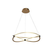 Load image into Gallery viewer, Lux &amp; Belle LED Pendant-Brushed Gold &amp; Sand Black Metal

