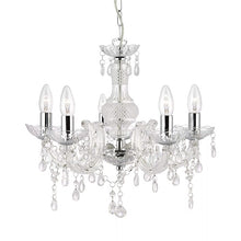 Load image into Gallery viewer, Marie Therese 5 Light Pendant - Clear Glass &amp; Acrylic, LHSL1455-5CL, Ceiling Light,
