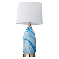 Modern Home Ceramic Table Lamp - Blue and White, LHCLTL89437, table lamp, 